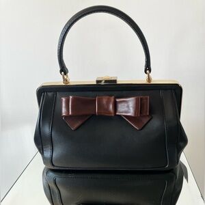 VTG Rare Kate Spade Cricket Street Collection Emilia Leather Bag Satchel Mint